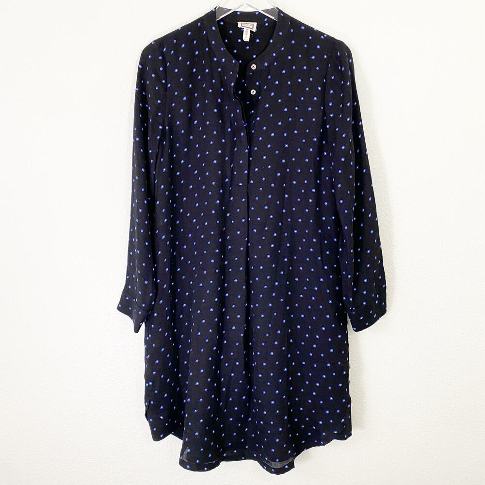 Mo:Vint Long sleeve Pocket Shirt Dress Size Small